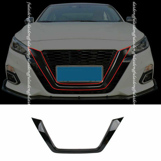 3For for Nissan Altima 2019-2022 Piano black FRONT Bumper Grills Moulding Cover Trim