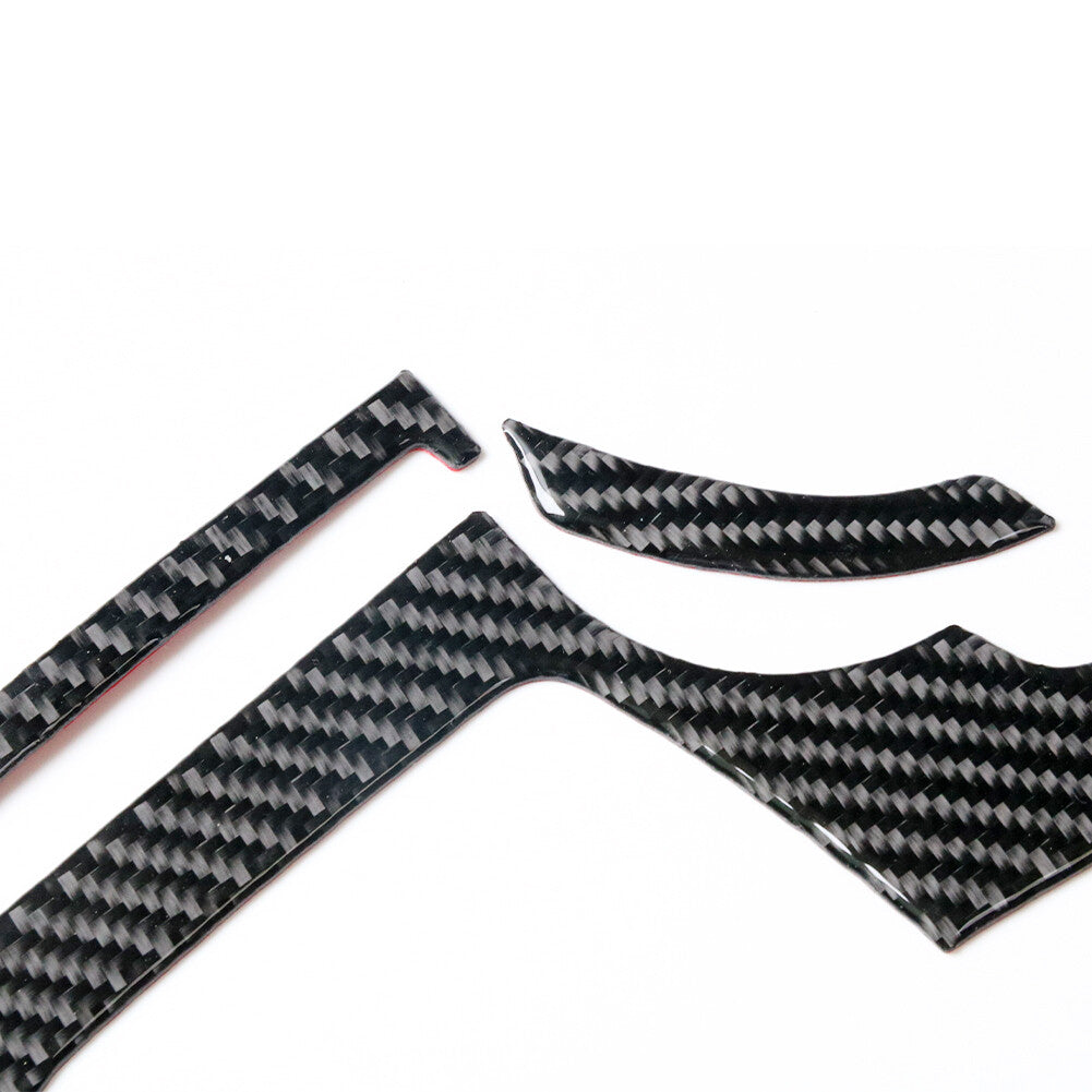 Red Carbon Fiber Rear Center Armrest Cup Holder Trim for Dodge Durango 2014-2020 v