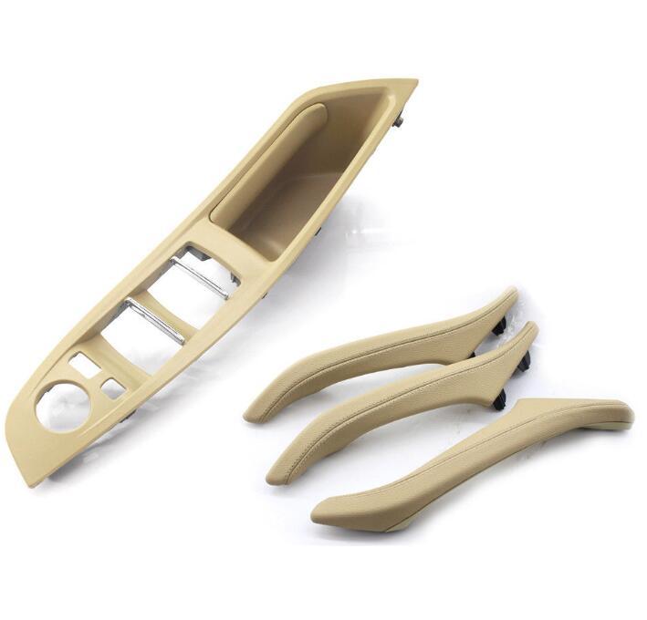 1 set of beige door handle recessed handle switch panel and handle for F10- n