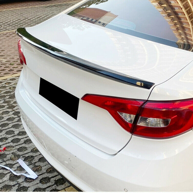 for Hyundai Sonata 2015-17 Gloss Black Rear Trunk Spoiler Lip Tail Wing Bar Car