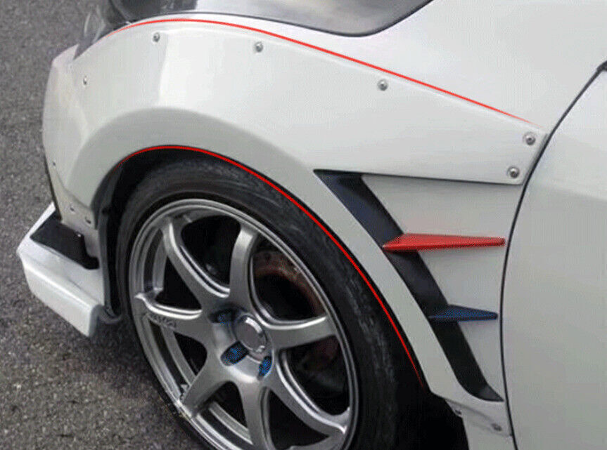 for Honda for Civic 2016-2018 Resin Front Rear Wheel Eyebrow Wide Body Fenders 1set