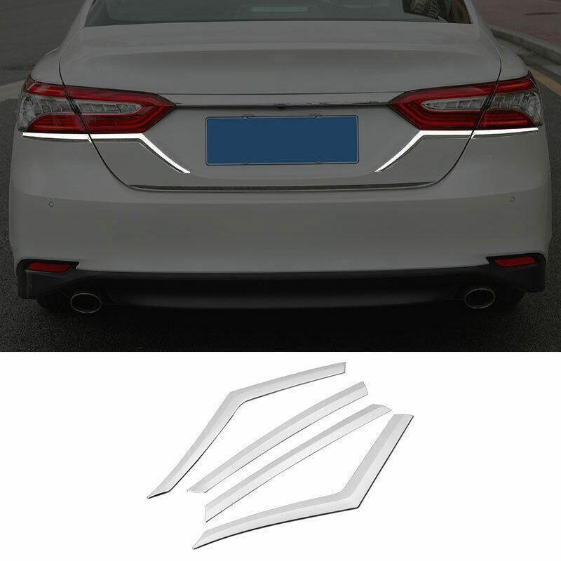 for Toyota for Camry 18-2023 Chrome Rear Tail Light Lamp Strip Molding Cover Trim 4P