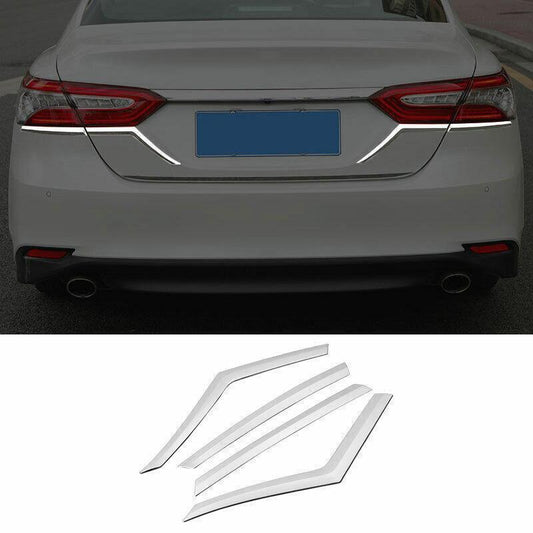 for Toyota for Camry 18-2023 Chrome Rear Tail Light Lamp Strip Molding Cover Trim 4P