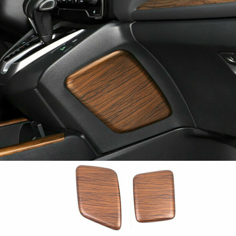 for Honda CR-V 2017-2022 Wood Grain Central Console Gear Shift Side Panel Trim