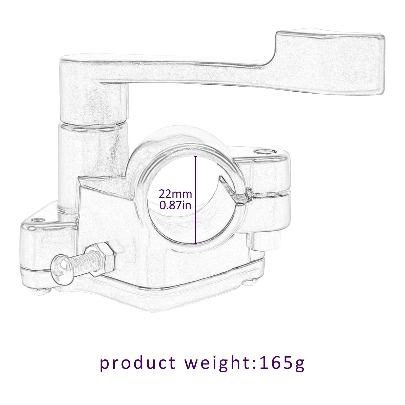 Thumb lever throttle control housing suitable for Quad 70/110/125/150cc all-terrain vehicles with cooler
