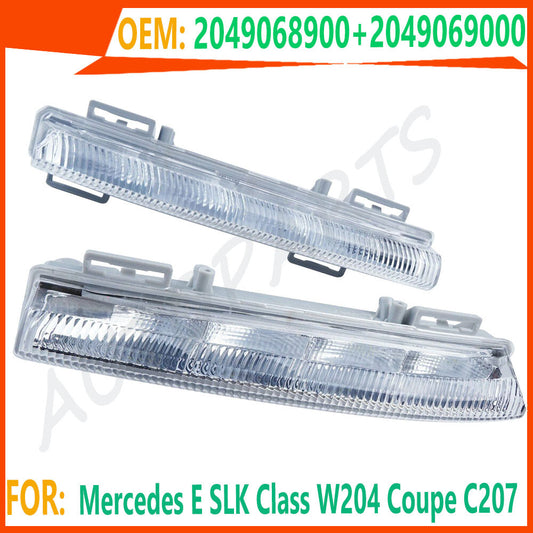 2 LED DRL Daytime Running Fog Light for Mercedes E SLK Class W204 Coupe C207 n