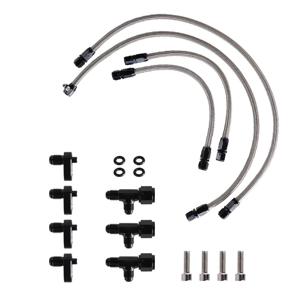 Steam ventilation hose coolant cross kit 4AN stainless steel for LS LSX LS1 LS2 LS6 LM7