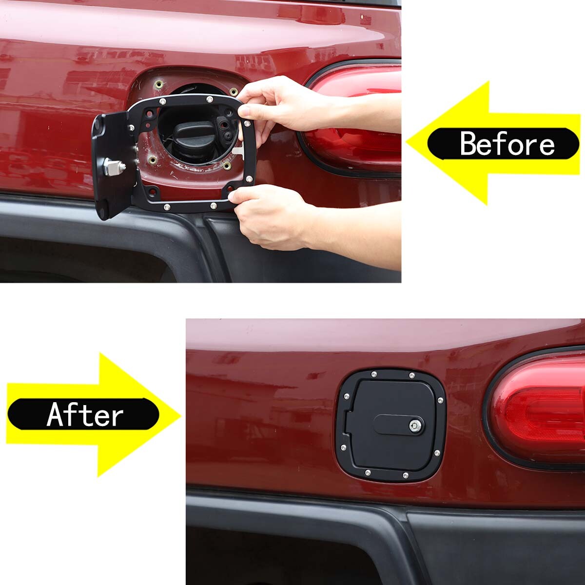 Alloy Replacement Door Handle Bolt Latch Trim for Land Rover for Defender 2Dr 2004-19- v