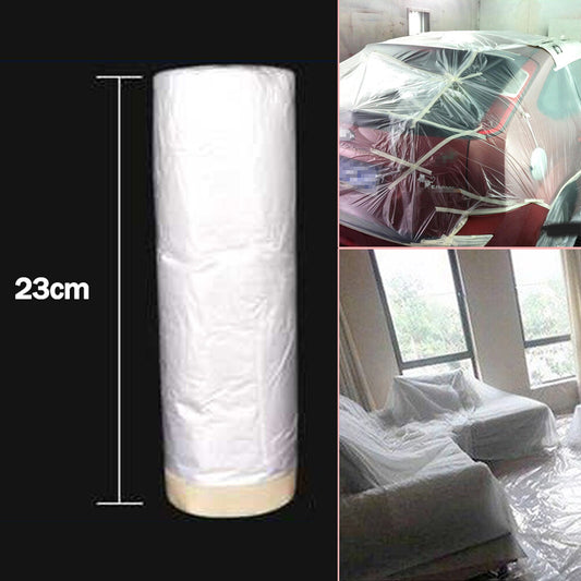 Transparent paint, plastic protective film, masking film, and roll-up cover to prevent penetration. n