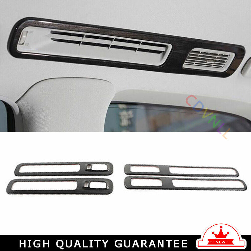 Rear Air Outlet Vent Frame Trim Fit for Nissan Armada Y62 17-20 Black Wood Grain