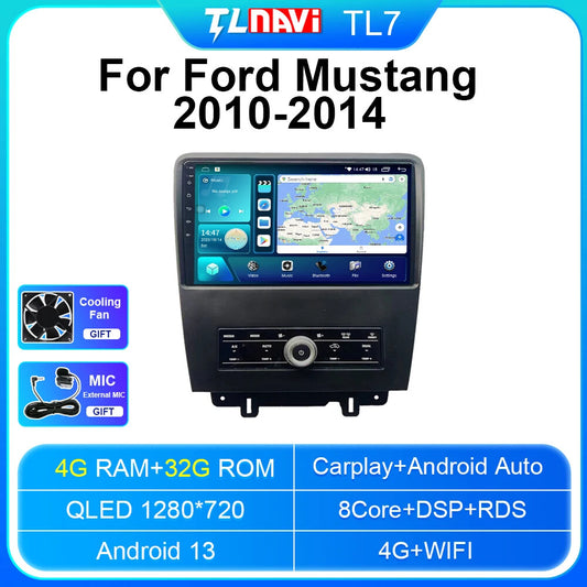 for Ford for Mustang 2010-2014 Car Radio Multimedia Stereo Player GPS Android Screen