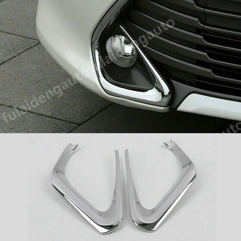 for Toyota for Camry 2015-2017 ABS Chrome Front bumper Fog Light Trim decorate Cover