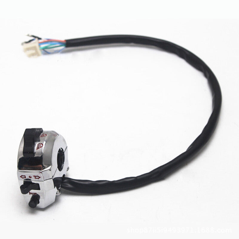 1 piece of electroplated motorcycle handlebar horn button turn signal fog light control switch n