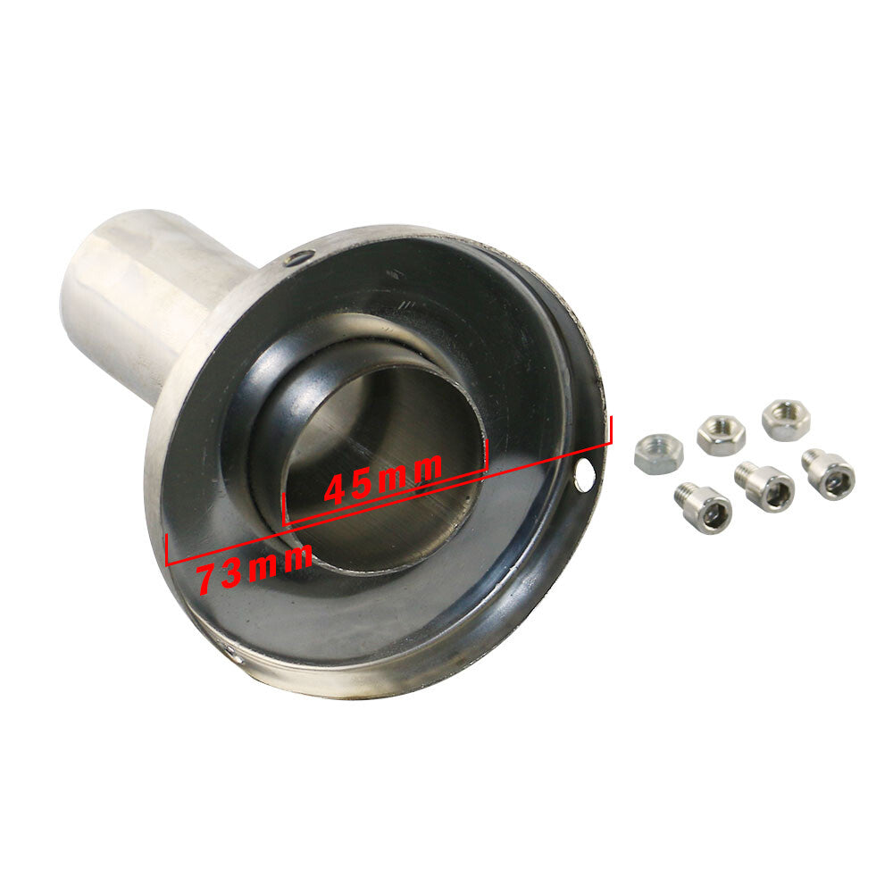 For 3 Stainless Round Exhaust Muffler Universal Removable DB-Killer Silencer
