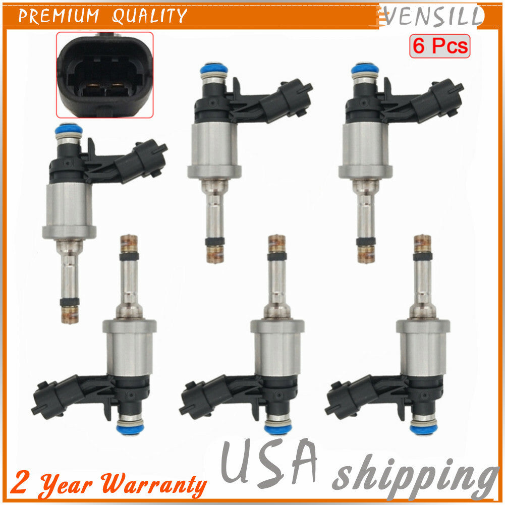 12638530 6 Pcs Fuel Injector for Chevrolet Camaro for Cadillac for GMC Acadia 3.6L 08-11