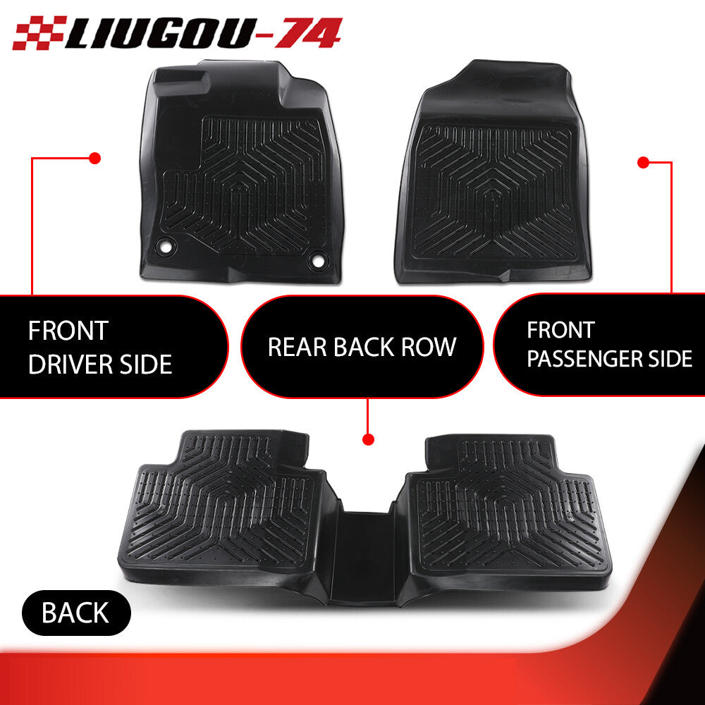 Fit for for Honda for Civic Sedan & Hatchback Coupe 16-21 All Weather Floor Mats Liners v