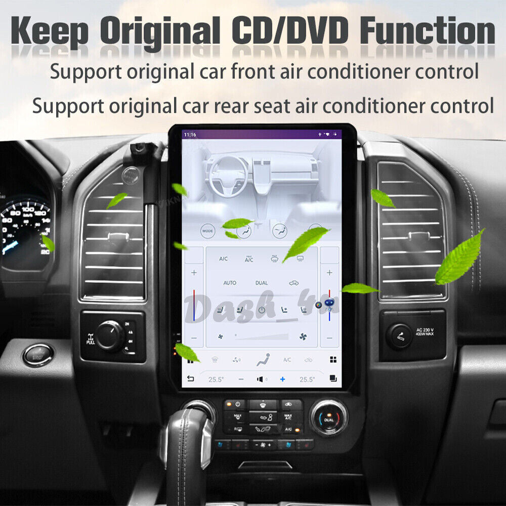Android 13.0 for Tesla Radio Vertical Screen GPS for Ford F150 F250 F350 2015-2022