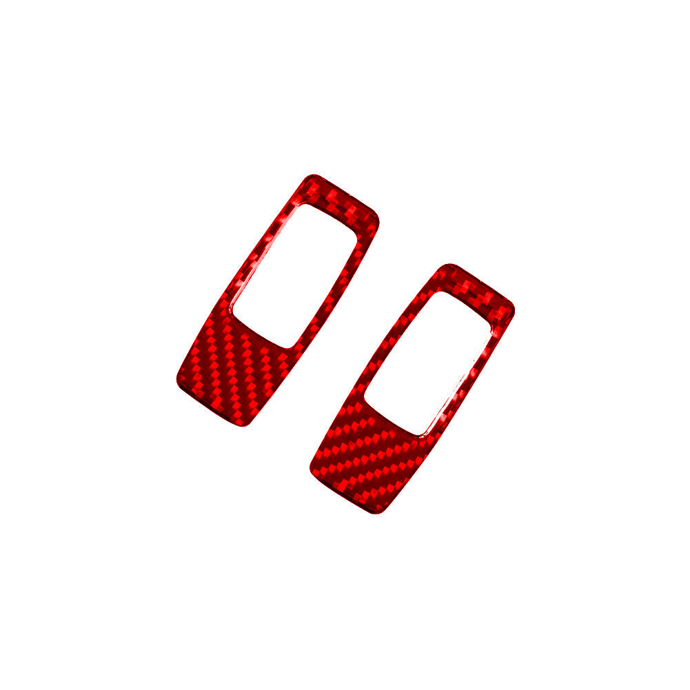 Carbon Fiber Watercup Decorative Strip Trim Cover for Honda for Civic Coupe 2013-15 v