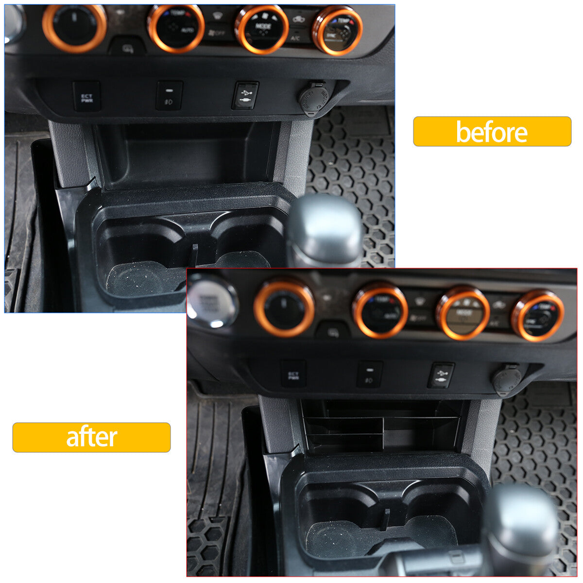 Central console storage box/phone storage box suitable for Tacoma 2016-2022- n