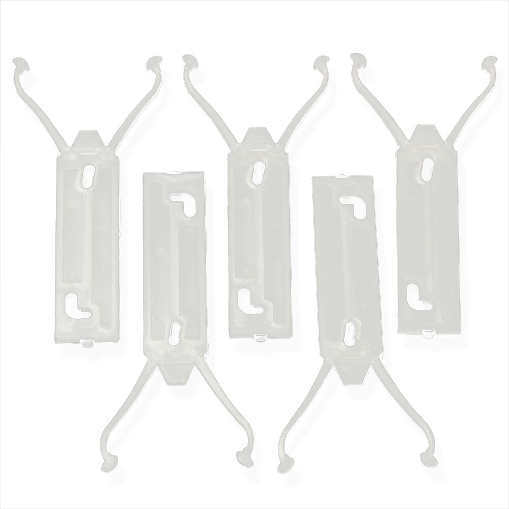 5-piece set for 80-90 Caprice wide chrome fender door quarter trim molding clip holders