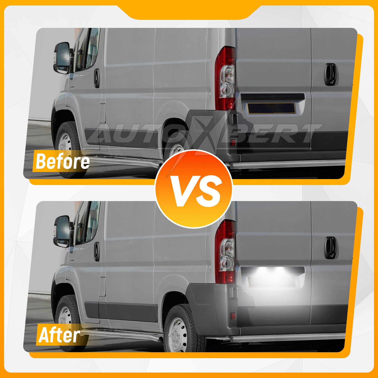 2* License Plate Light LED for Fiat Ducato for Citroen Jumper for Peugeot Boxer ?????? Q