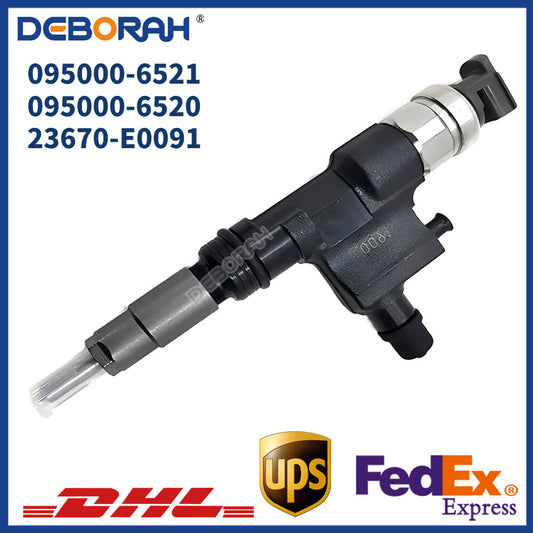 Diesel Fuel Injector 095000-6521 095000-6250 23670-E0091 for HINO 300 NO4C