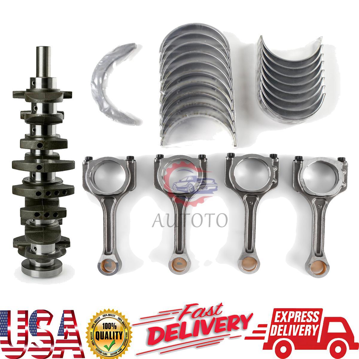 4PCS Connecting Rod 23510-2G540 w/ Bearing Set Engine Crankshaft Fit for Hyundai