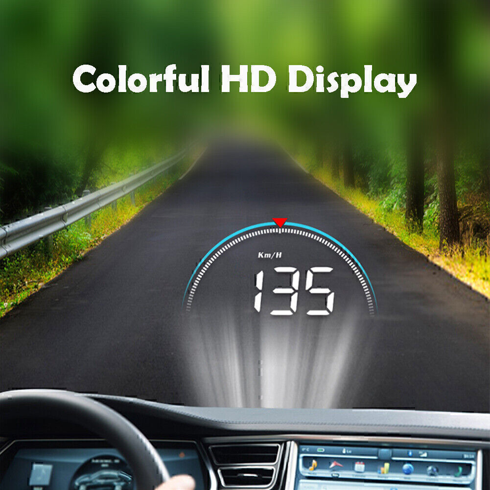 M8 HUD Head-up Display OBD2 II Overspeed Warning System Speed Voltage Alarm Car Q