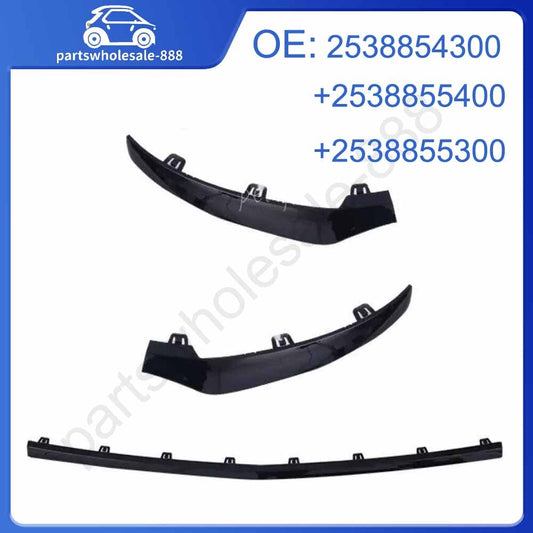 Black Front Bumper Cover Molding Trim For 2016-2019 for Mercedes-Benz GLC CLA W253