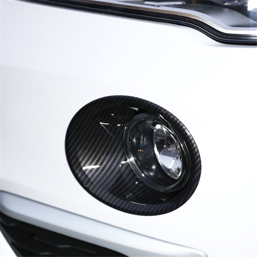 2¡ÁCarbon Fiber ABS Front Fog Light Lamp Cover Trim Fit for BMW X1 F48 2016-2021