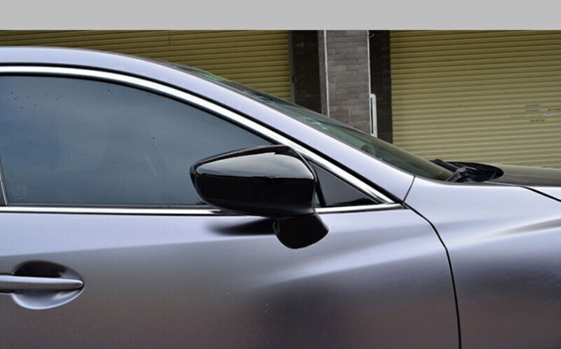 Gloss Black Exterior Rear View Mirror Cover Molding Trim for Mazda 3 Axela 14-16