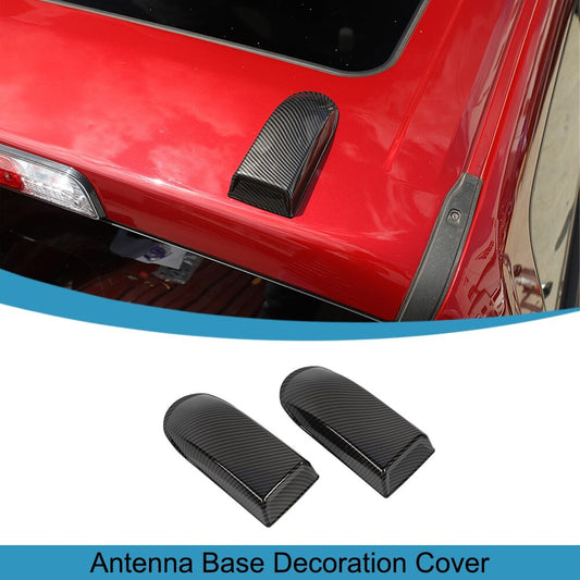 Carbon Fiber Top Roof Antenna Base Cover Trim Stickers for Ford F150 2021-2024