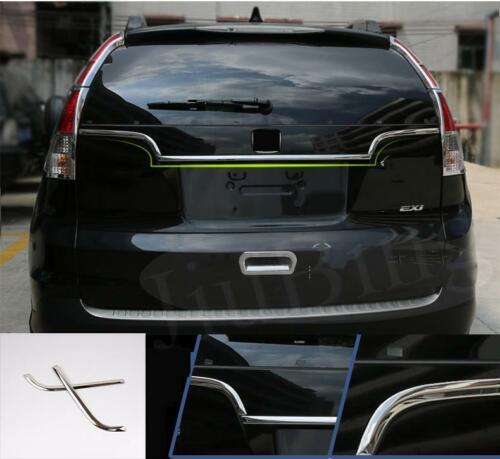 2P for Honda CRV CR-V 2012-2015 Chrome Rear Door Trunk Moulding Strip Cover Trim