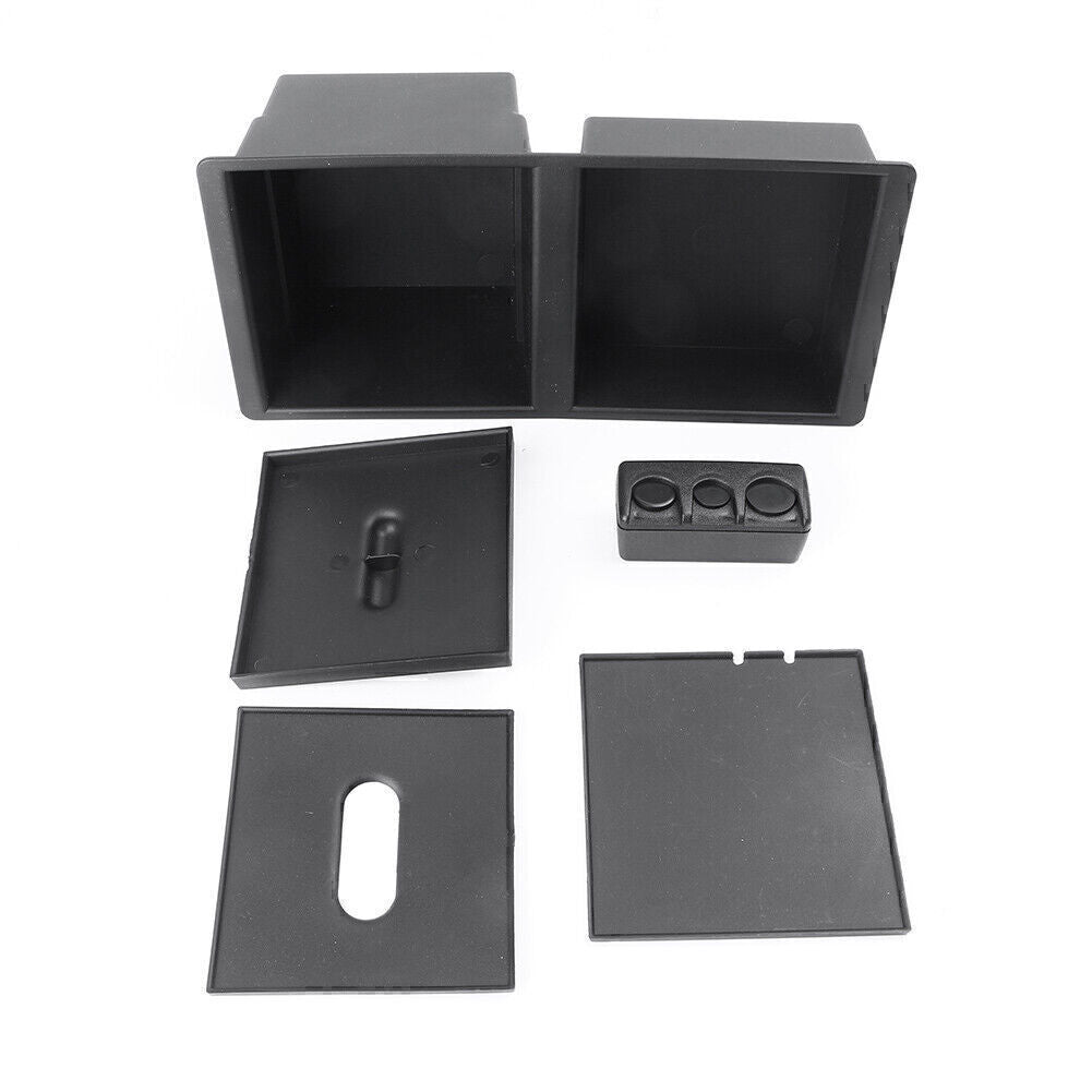 Car Central Console Tray Storage Box Fit for Chevrolet for GMC for Sierra for Yukon Black