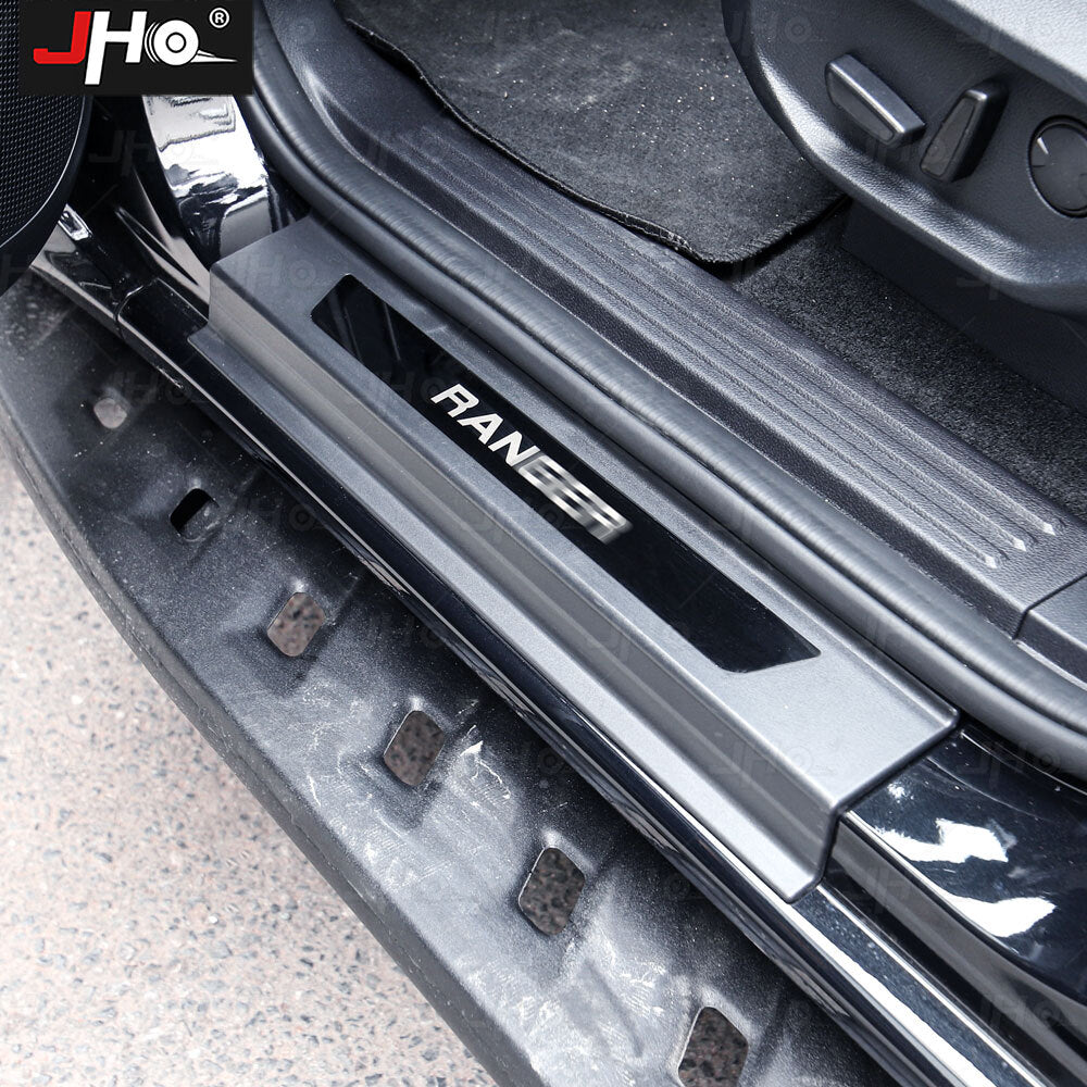 4PCS Car Door Scuff Sill Cover Panel Step Protector Trims for Ford Ranger 2023+