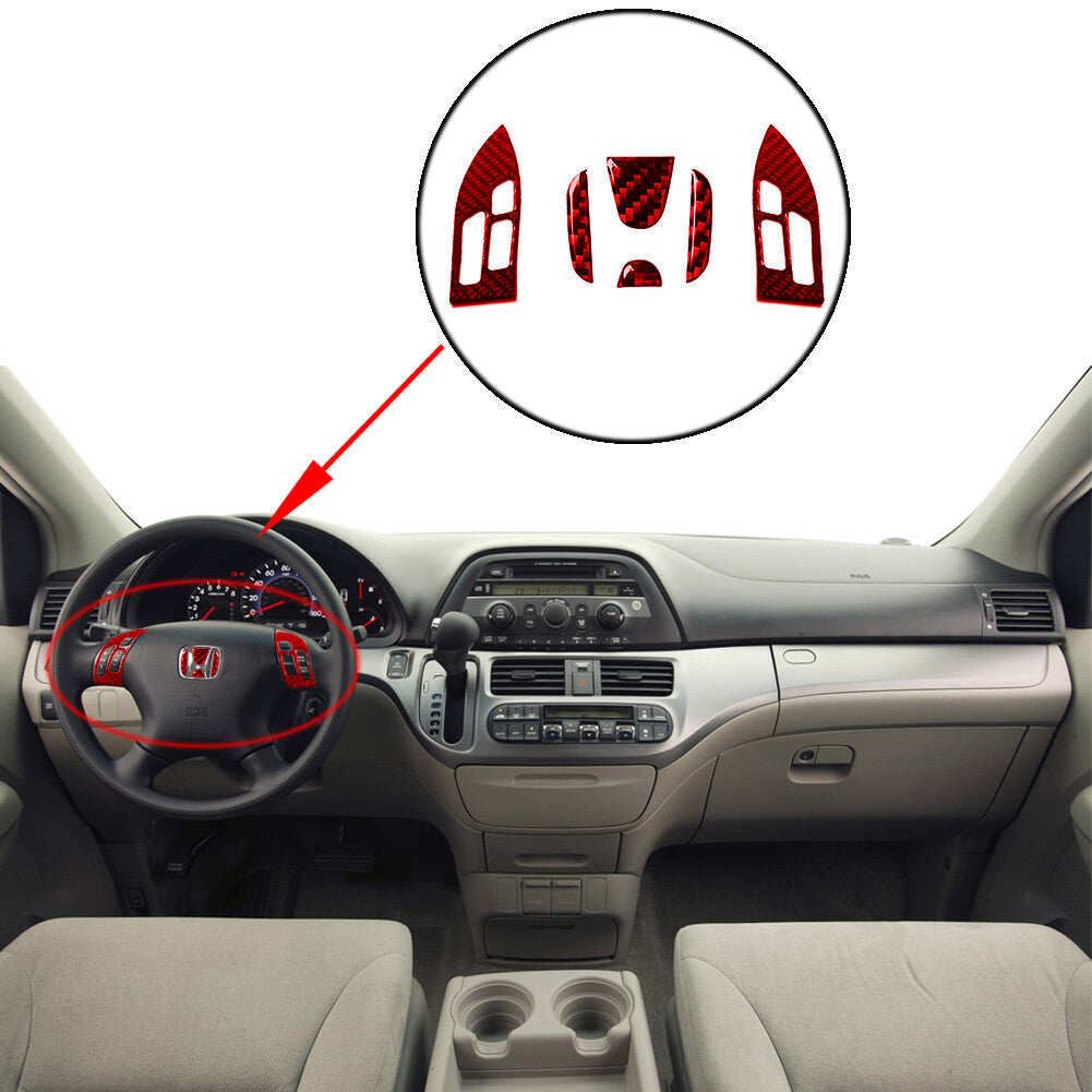 Red Carbon Fiber Dash Speedometer Air Vent Trim Cover for MINI Cooper 2007-2011 v