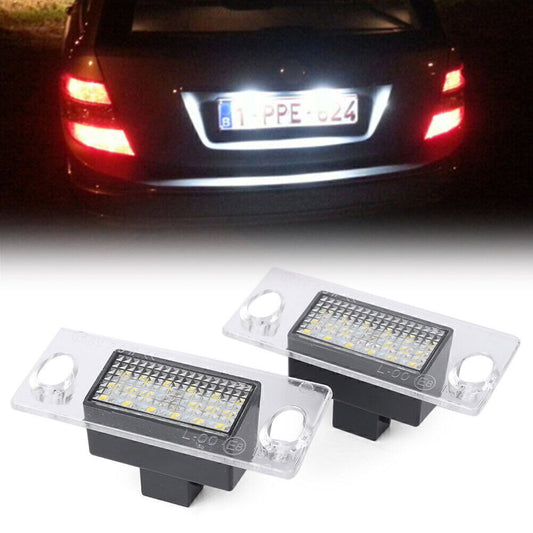 2xRear Canbus LED License Plate Lights Tail Lamp Direct for Audi A4 B5 1995-2001