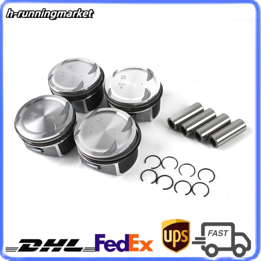 4x Pistons  Rings Set ¦µ82mm for 1.8L for Mercedes-Benz W203 W204 A209 C200K M271