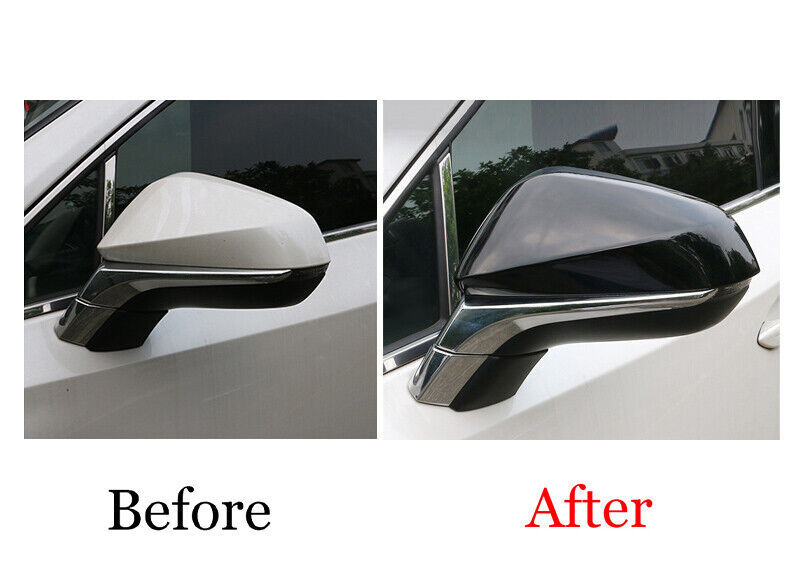 Gloss Black Rear View Side Mirror Cover Trim for Lexus NX200t 300 300h 2015-2021