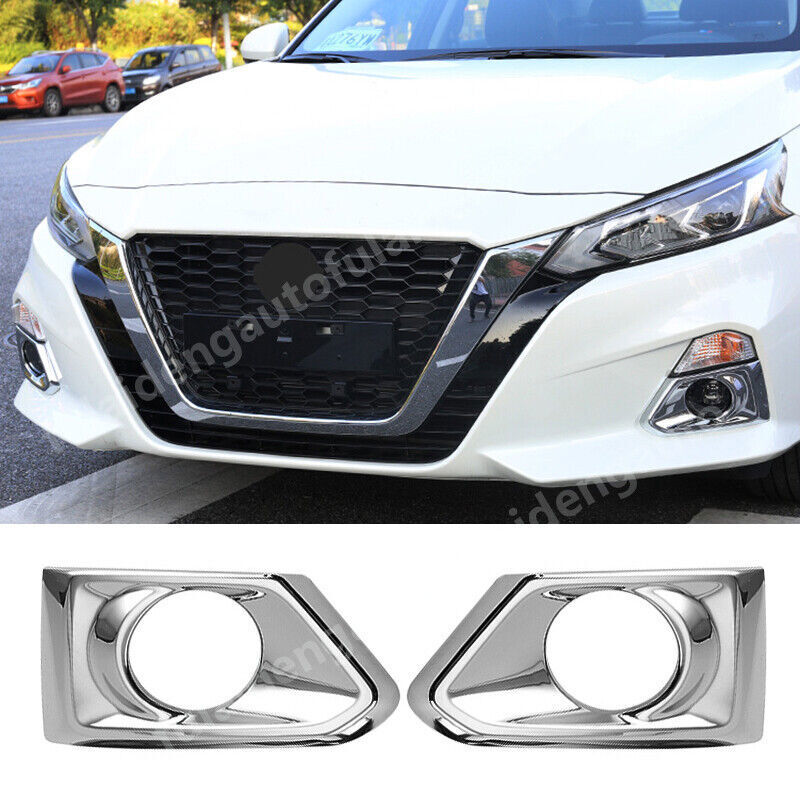for Nissan Altima 2019-2022 ABS Front Fog Lights Lamp Decor Frame Cover Trim