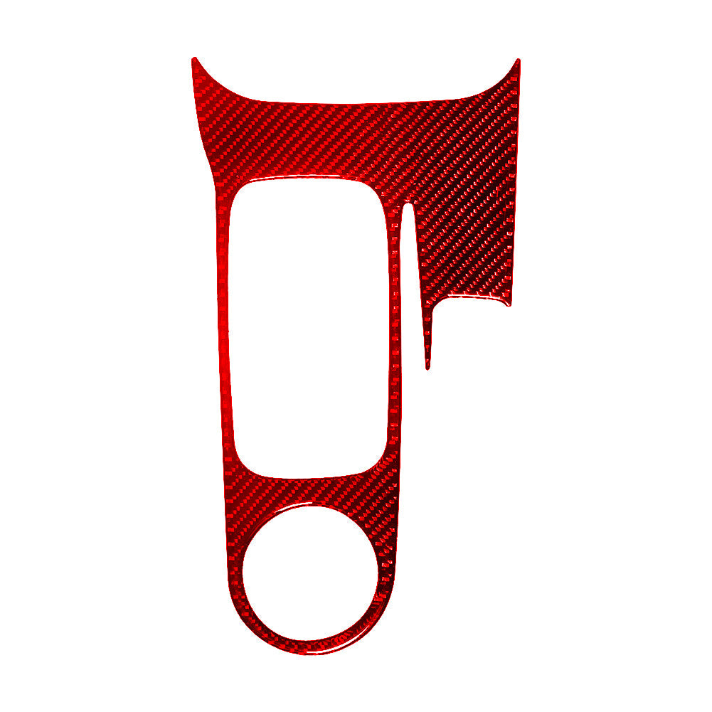 10Pcs Red Carbon Fiber Gear Shift Panel Decorative Cover Trim for Camry v