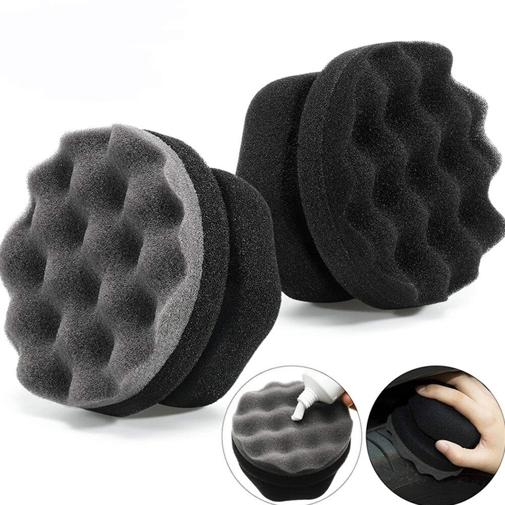 1*Tire Contour Dressing Applicator Pads Gloss Shine Color Polishing Sponge Brush v