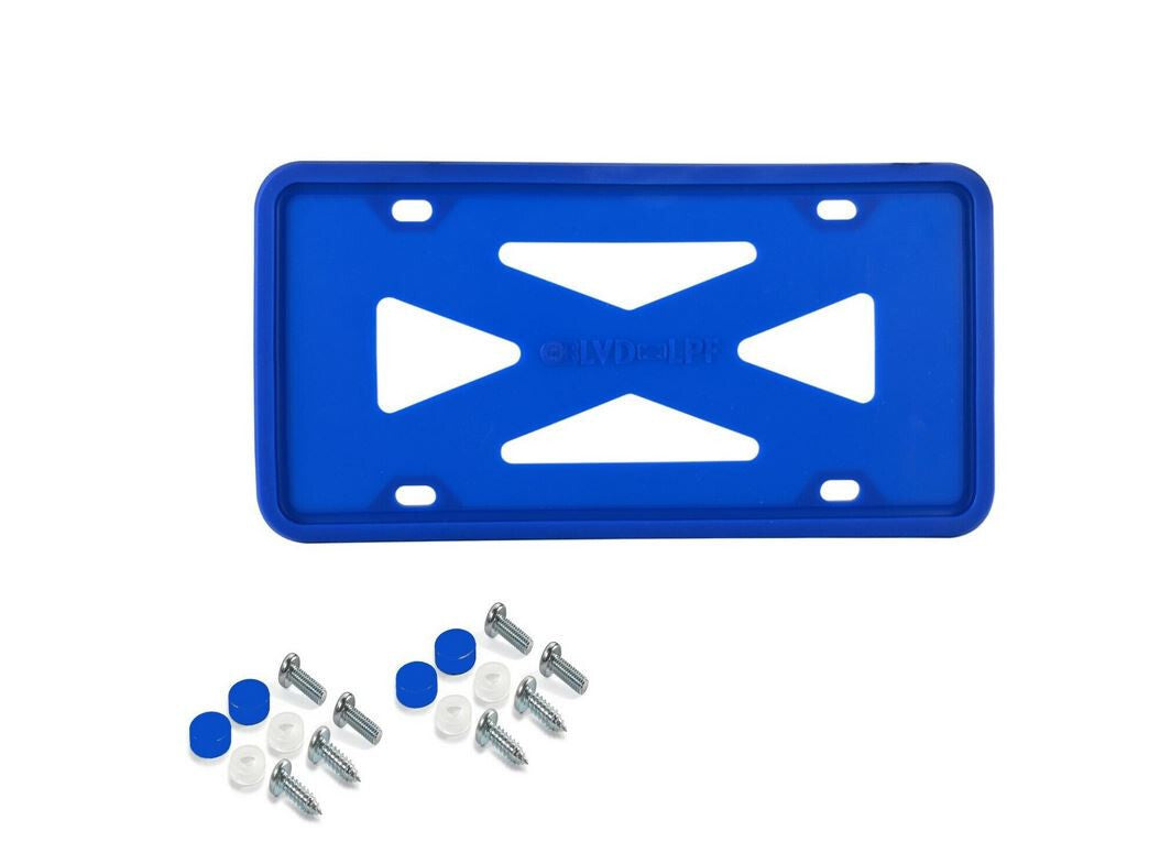 piece car license plate frame cover cap trunk blue silicone suitable  for ford
