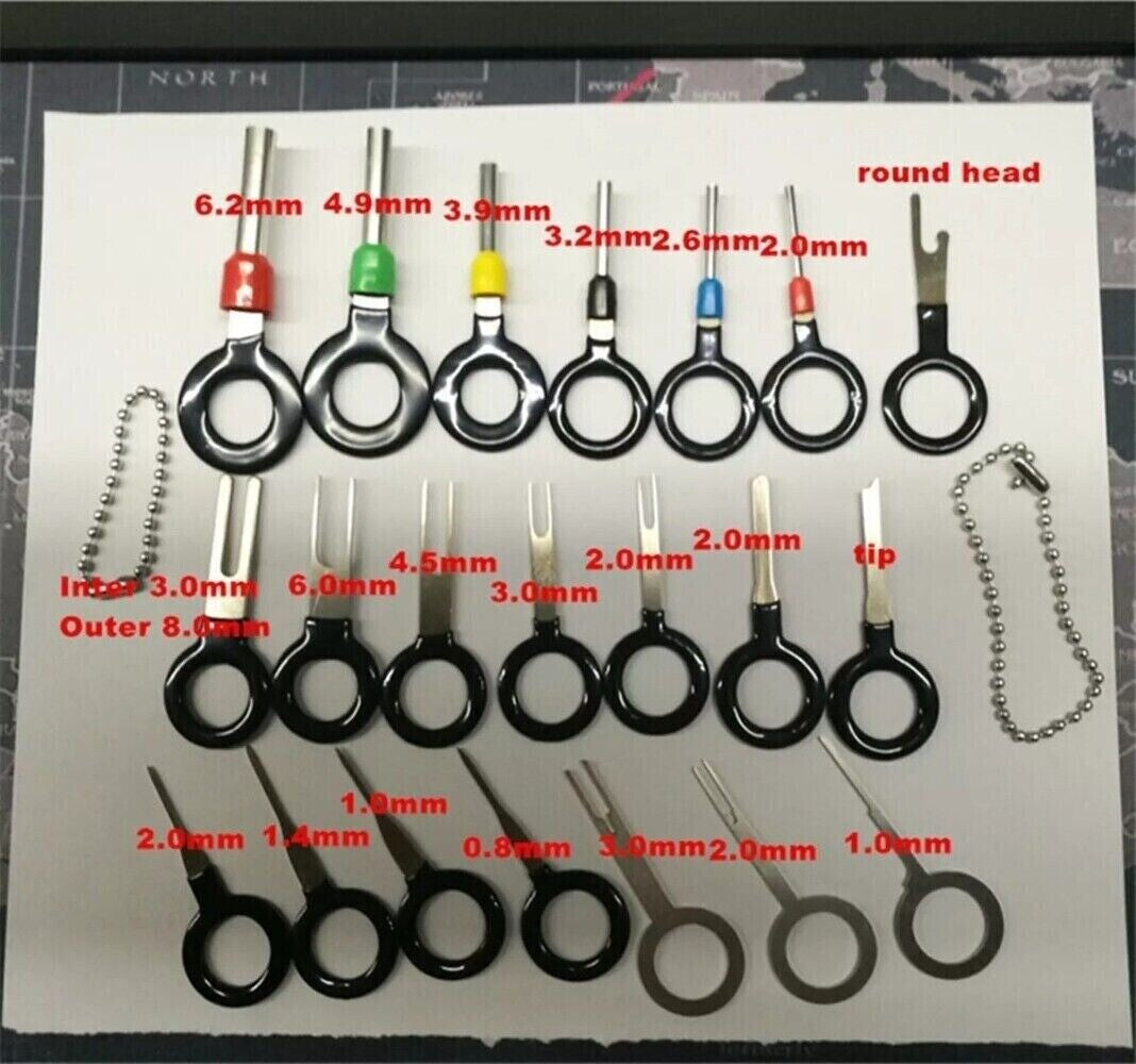 Wire Terminal Removal Tools Car Motorcycle Electrical Wiring Crimp Connector-Pin n