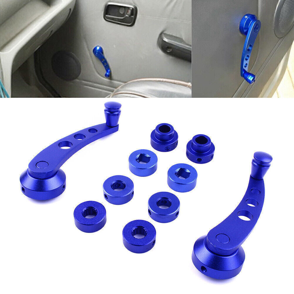 2x Universal Window Handle Winder Riser Winder Crank Riser Aluminum Alloy