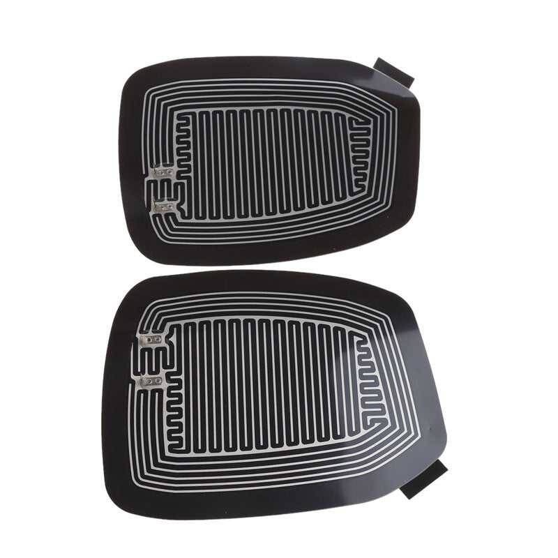 Car Wing Mirror Heated Pad Mist Mirrors Defogger Remove Rain Safe Driving 1Set