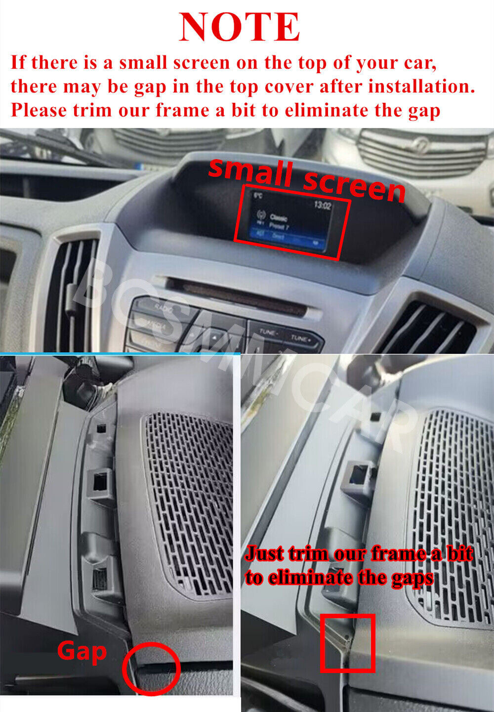Fit for Ford Transit Custom Tourneo 2013-2019 Radio For Carplay Android Stereo