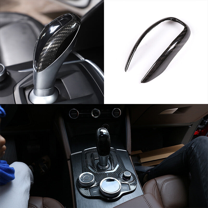 Carbon Fiber Exterior Dashboard Center Console Cover Trim for Tacoma 2024+- v