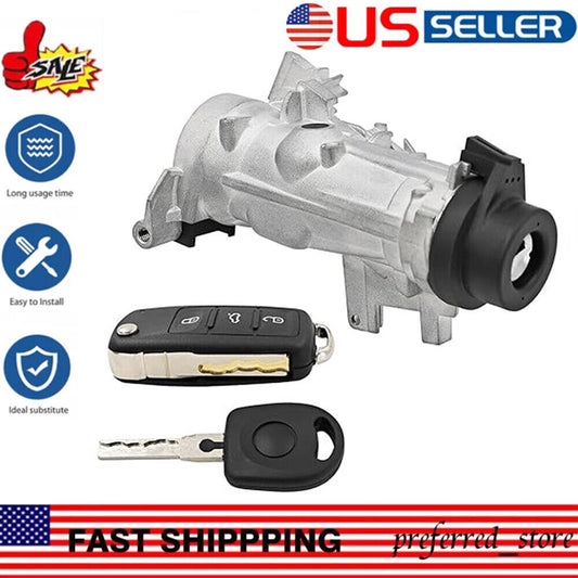 IGNITION SWITCH LOCK ASSEMBLY W/ REMOTE Control KEY SHELL for VW for JETTA 2006-2018 Q