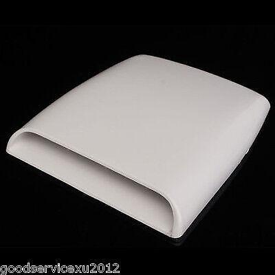 3D White Car Airflow Intake Spoon Ventilation Cap Decal - n